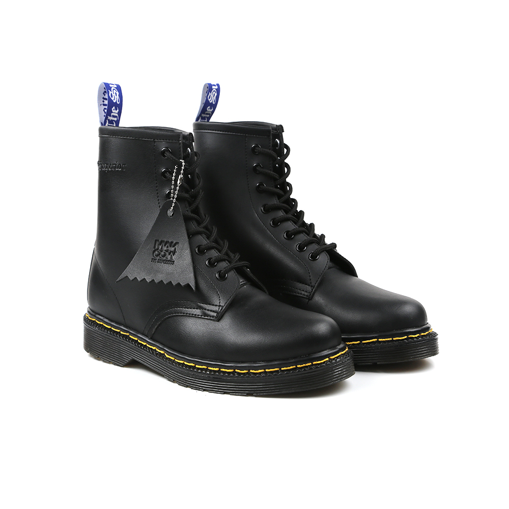 MANCOW High Boots Hitam Sepatu Formal Pria Wanita Original Microfiber Leather