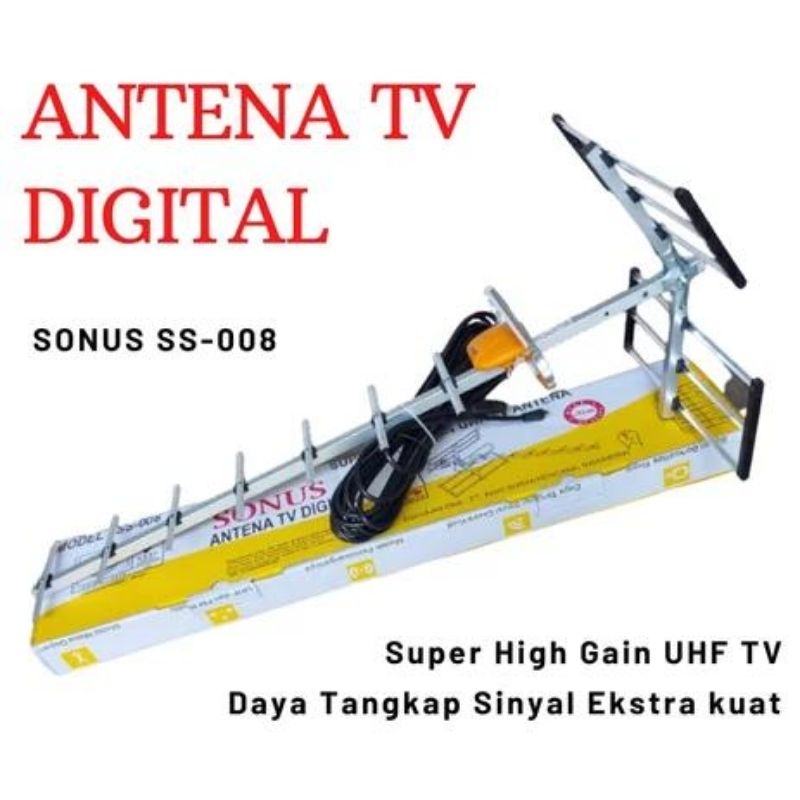 ANTENA TV DIGITAL SONUS SS 008 FREE KABEL ANTENA TV OUTDOOR