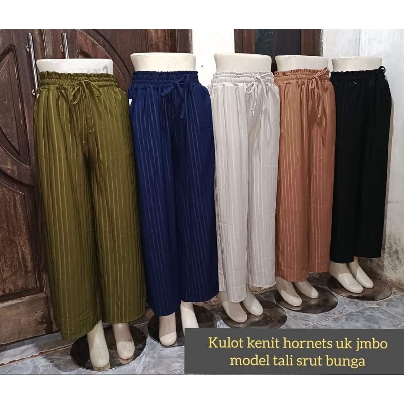 CELANA WANITA BAHAN KNIT JUMBO /KULOT KNIT JUMBO