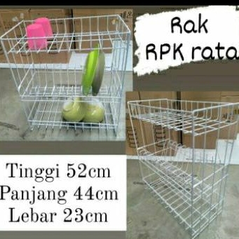 Rak piring kawat susun 3 RPK 03# Rak piring RPK 03 Rata#