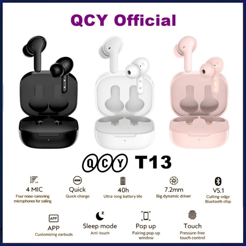 QCY TWS T13 wireless earphone earbuds