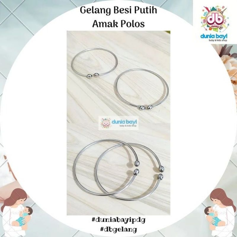 Gelang Besi Pth Amak Ukir / Polos/ gelang besi ibu