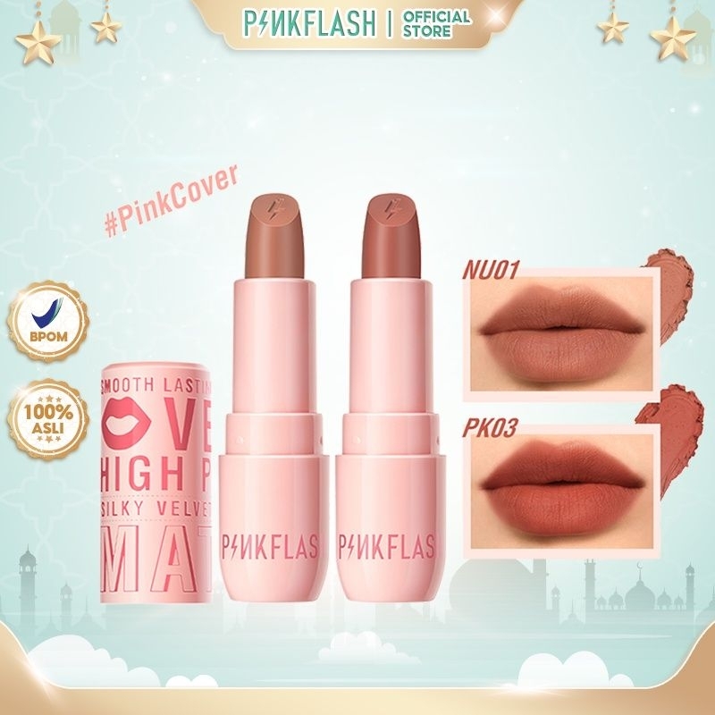 PINKFLASH Silky Velvet Matte Cream Lipstick | Putar