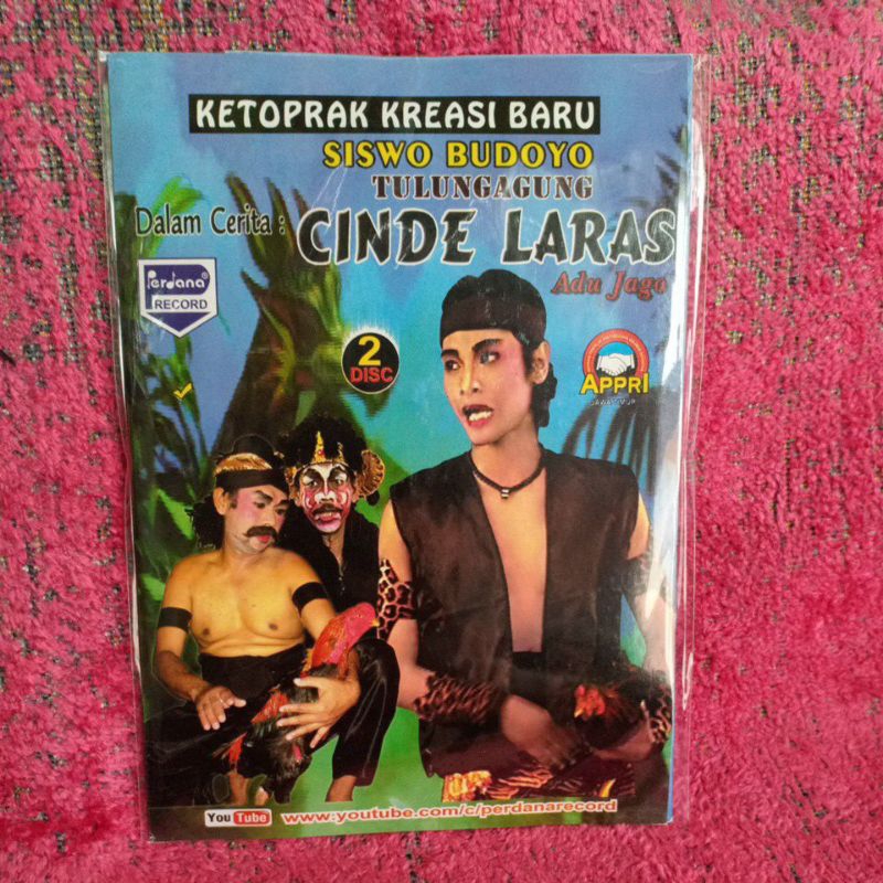 KASET VCD KETOPRAK SISWO BUDOYO CINDE LARAS 2 DISC