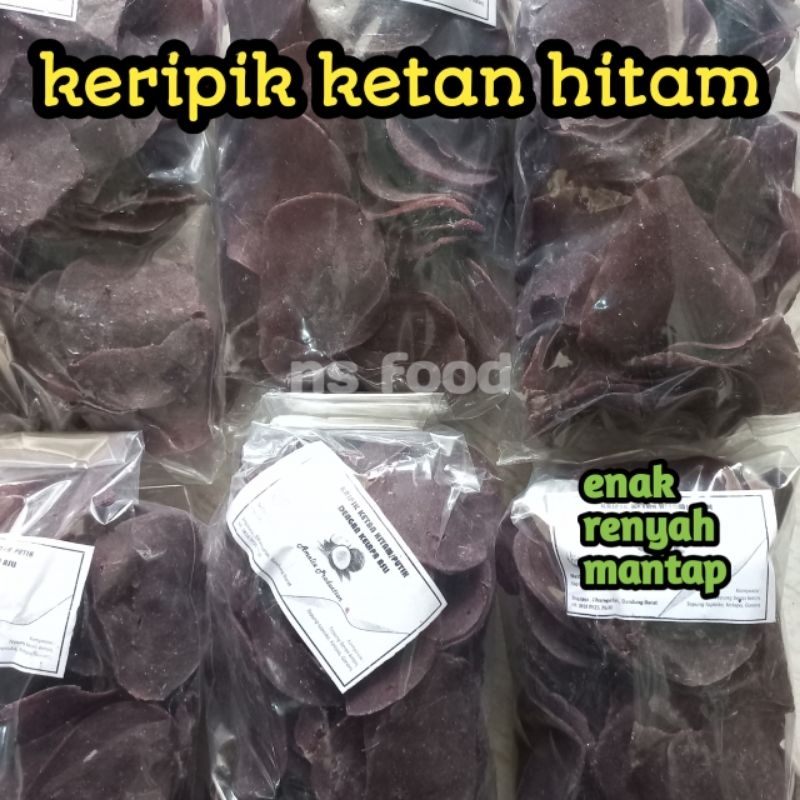 KERIPIK KETAN HITAM 500 GRAM / KRIPIK KETAN / MAKANAN TRADISIONAL