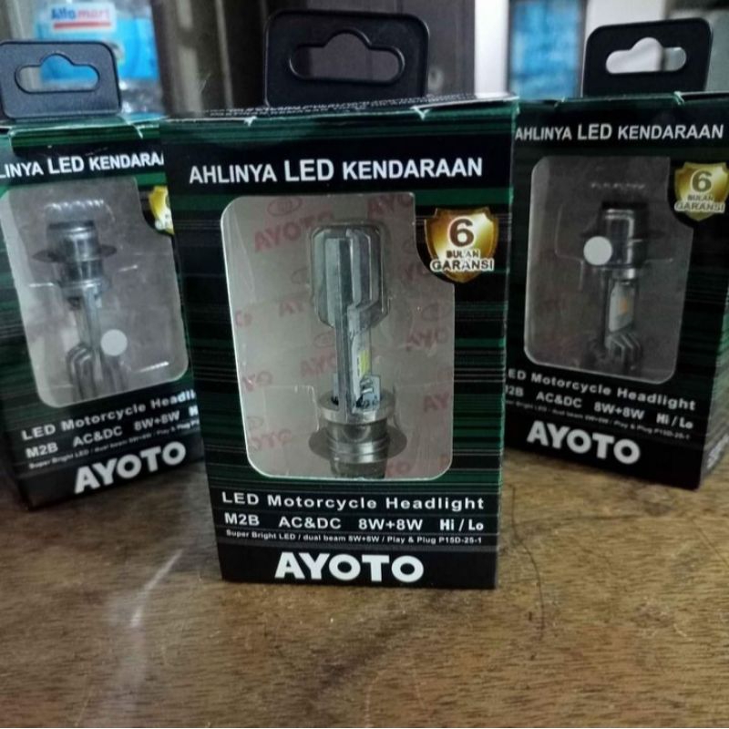 Lampu motor LED/ayoto m2b/lampu LED motor Honda beat Vario jupiter Mio Vega bebek