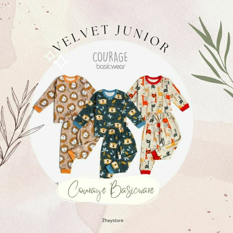 VELVET - VELVET JUNIOR SETELAN PANJANG - VELVET MOTIF TERBARU -SETELAN PANJANG