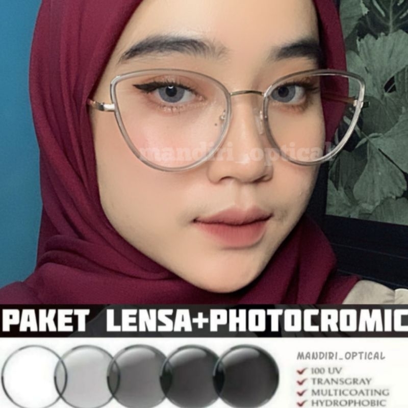 Frame kacamata wanita (Paket frame+lensa) | kacamata cat eye | kacamata minus | kacamata anti radiasi | lensa photocromic | kacamata wanita hitam | kacamata cat eye wanita | kacamata murah | kacamata fashion | kacamata kekinian | kacamata 98525 | cat eye