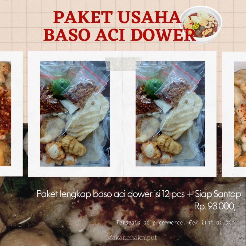 

Paket Usaha Baso Aci Dower