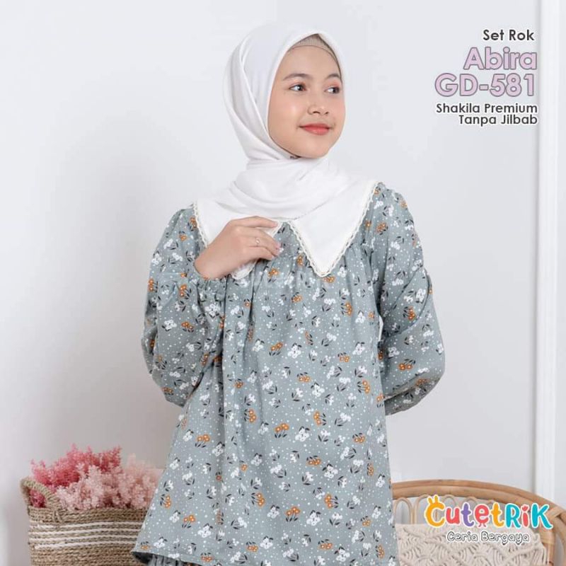 PROMO SALE (5TH - REMAJA) CUTETRIK SETELAN ROK ANAK PEREMPUAN MURAH PINK HIJAU BIRU LANA ZAYNA - BAJ