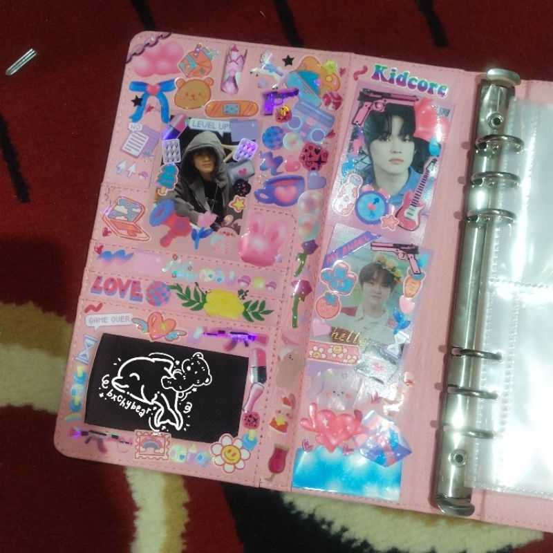 

[PRELOVED] Binder Custom/commis chenle NCT DREAM 4p 6ring - Pink