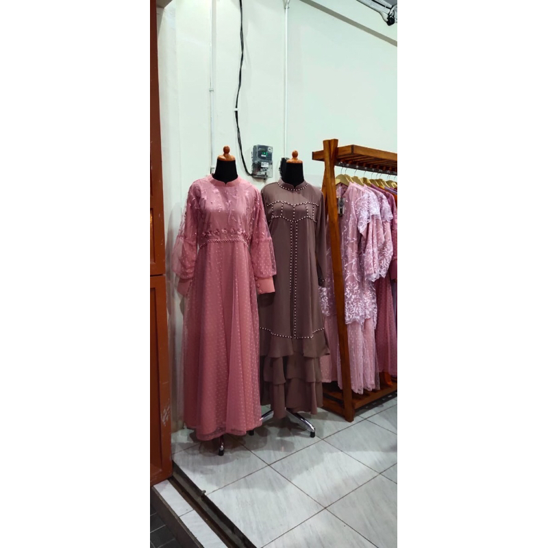 gamis tile couple ibu dan anak elsaka boutique