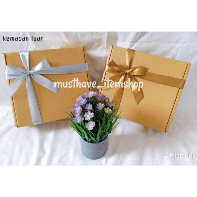 hampers voal laser cut bunga kado pernikahan lebaran idul fitri