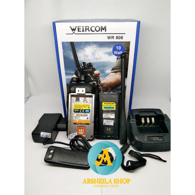 Ht weircom wr 808 uhf 350 mhz original murah