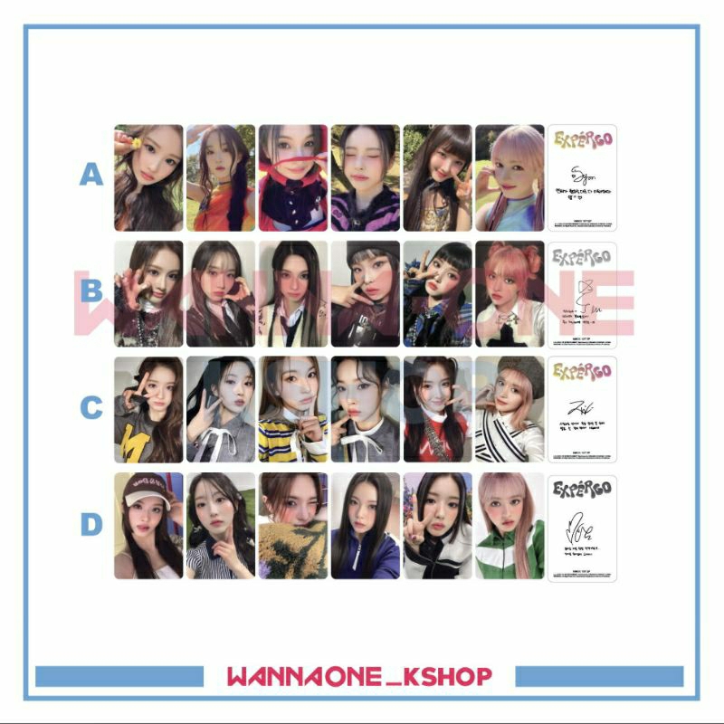 photocard nmixx Expergo album digipack limited