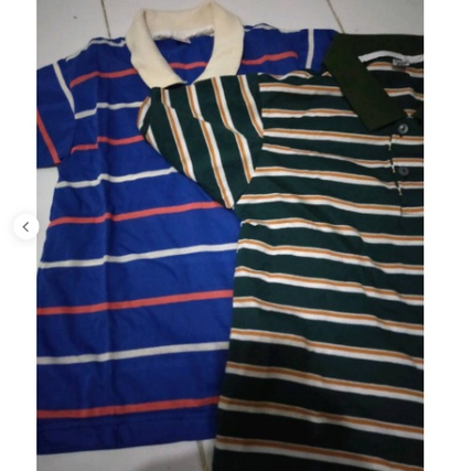 Kaos Anak Laki Laki Kerah Lengan Pendek Motif Salur Murah Berkualitas