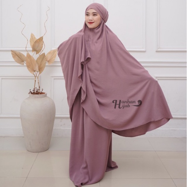 Mukena 3 in 1 Crinkle Airflow by Hanhan Hijab