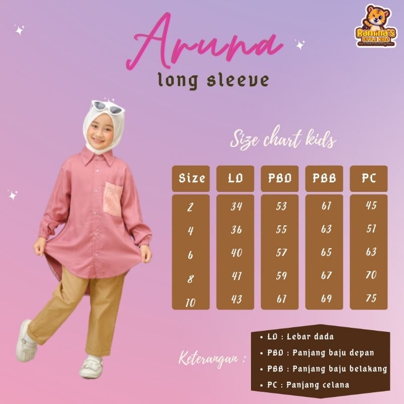 Pre order ‼️Set Couple Mom's n Kids Aruna Long Sleeve by Ramina / Set Couple bisa Cod