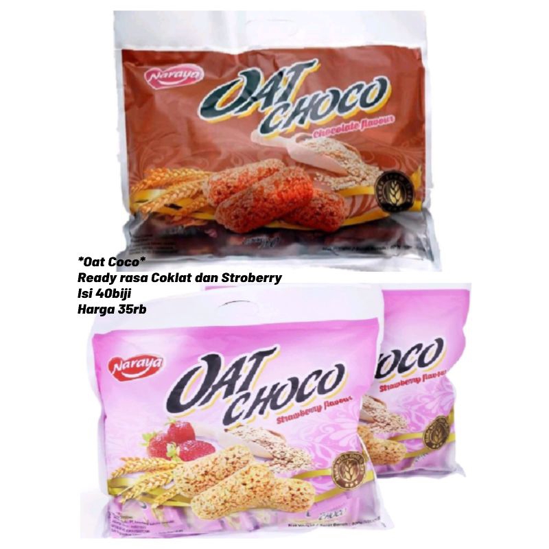 

oat choco naraya coklat strawberry murah isi 40 free ongkir