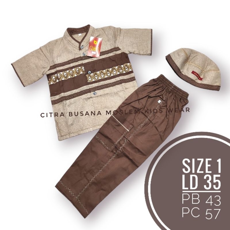 Koko anak citra busana,baju muslim anak laki-laki,setelan koko anak