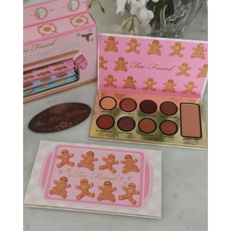 TOO FACED CHRISTMAS BAKE SHOPPE EYESHADOW PALETTE (GINGERSNAP ,  SUGAR COOKIE ,  CHOCOLATE CHIP)