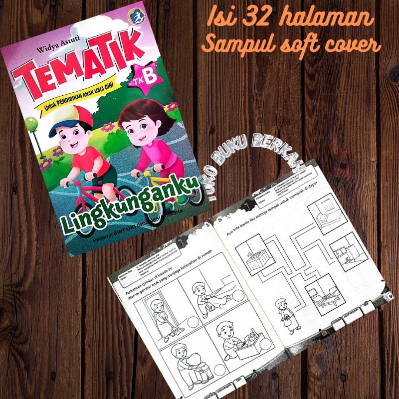 buku tematik tkB untuk pendidikan anak usia dini 19x27cm