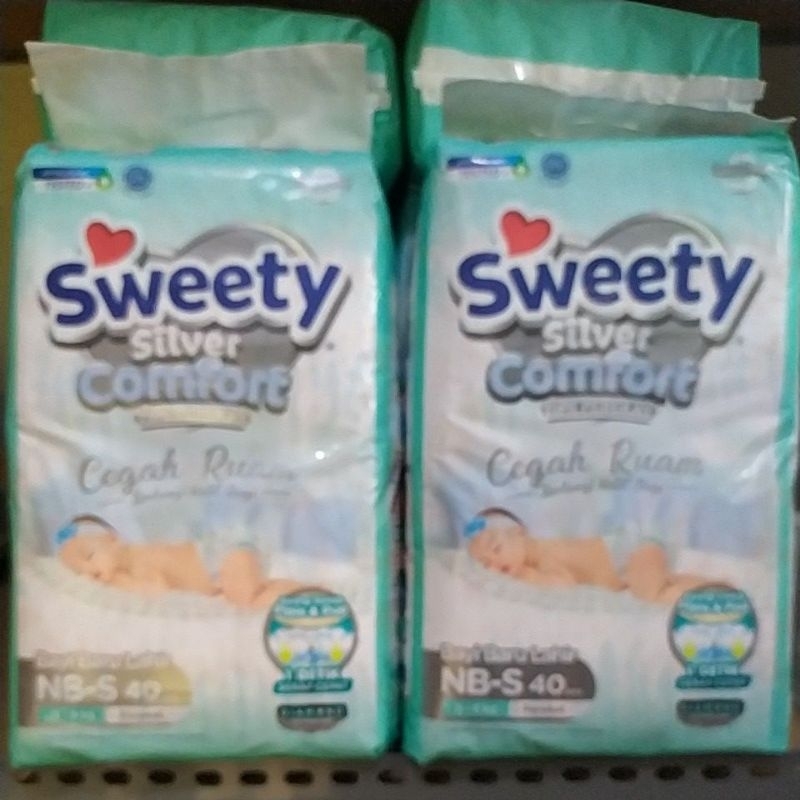 SWEETY Silver comfort perekat NB-S 40