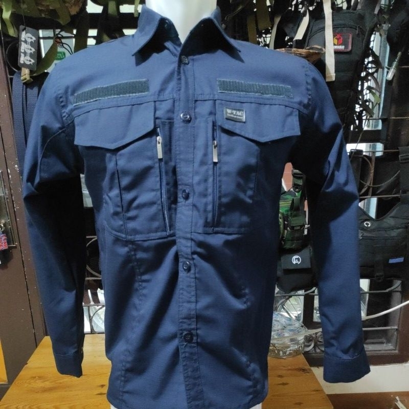 Kemeja Tactical W-Tec premium Navy dan Putih