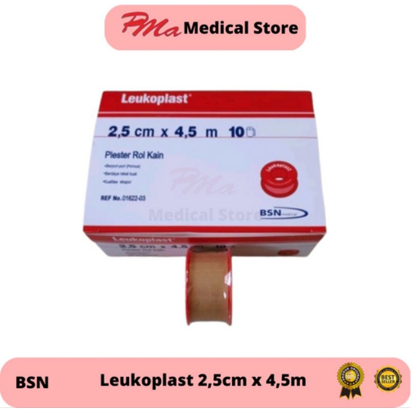 Leukoplast 2,5cm x 4,5m Plester Roll Kain