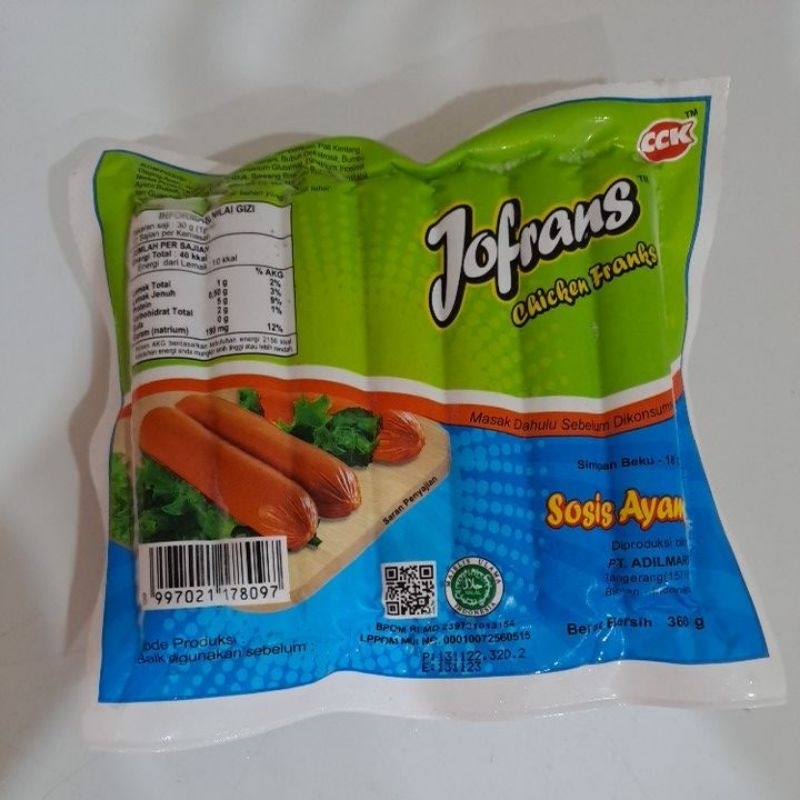 

jofran sosis ayam 360gr