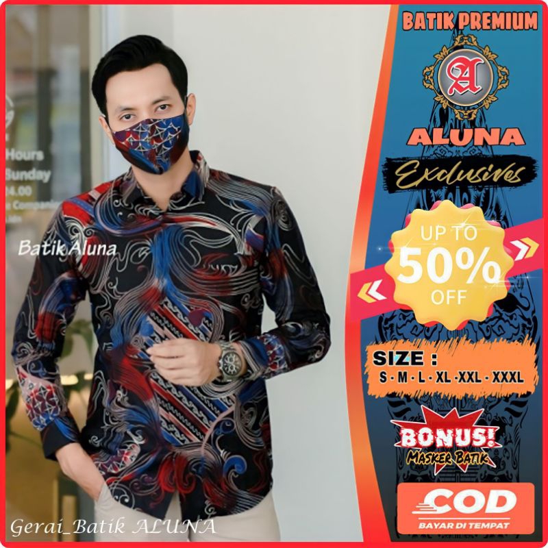 Baju Batik Slimfit Solo Danar Hadi Original Kemeja Pria Lengan Panjang Premium Full Furing Aluna G_S