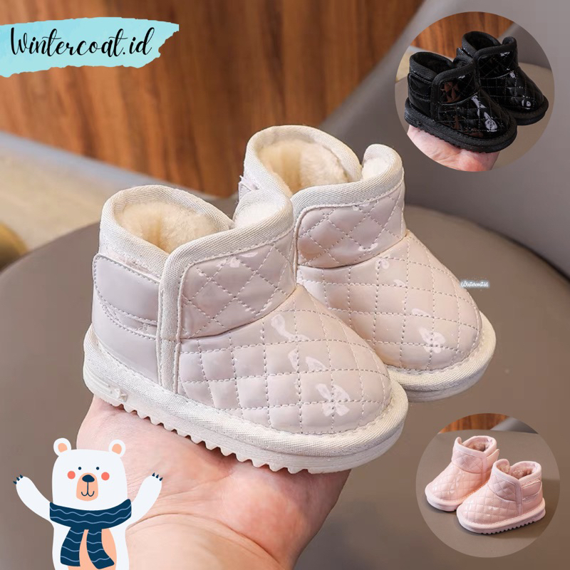 Baby snow boots sepatu anak bayi musim dingin hangat toddler balita salju bromo import waterproof anti air