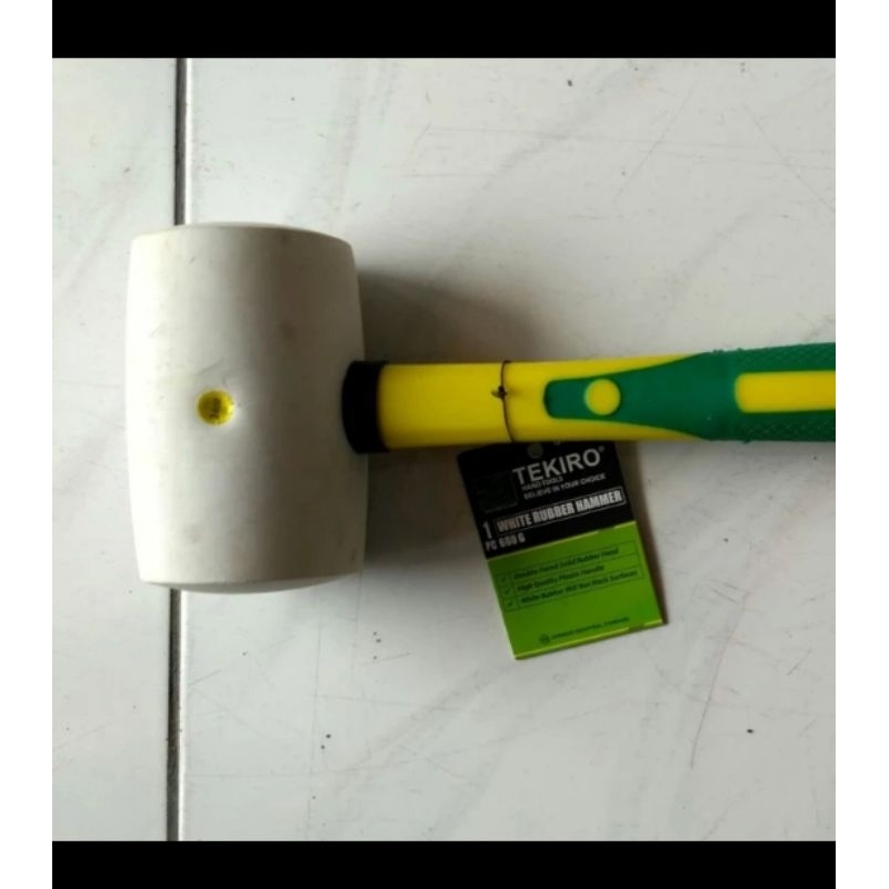 TEKIRO - PALU KERAMIK BESAR - PALU KARET PUTIH 680 G - ORIGINAL