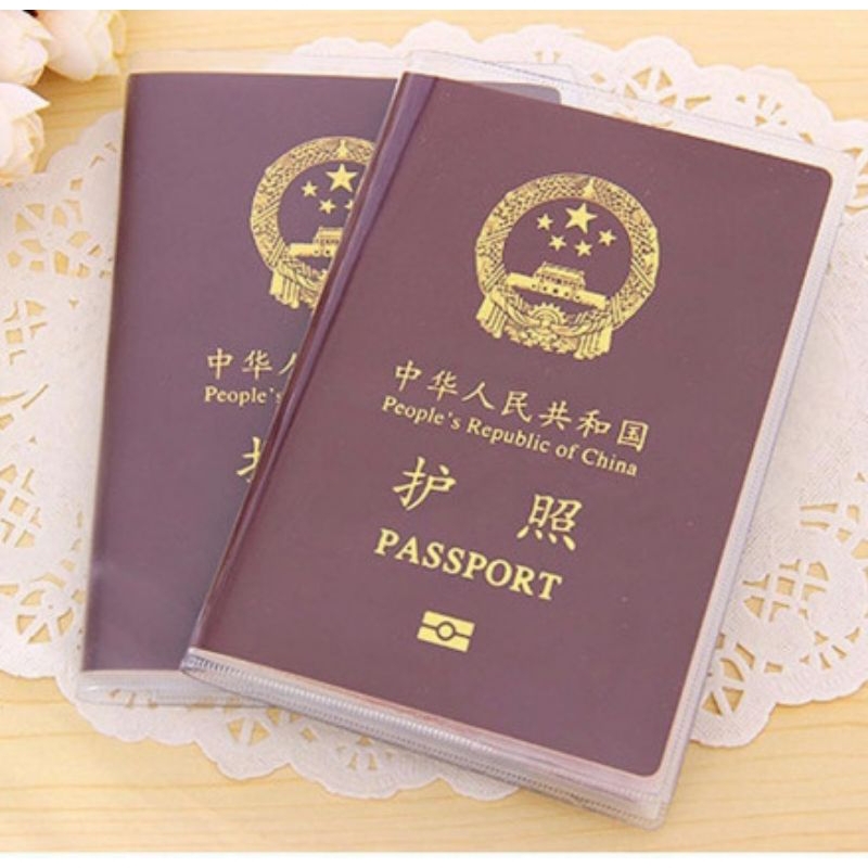 DHIOSHOPI - Sampul Buku Paspor Plastik - sampul paspor transparan