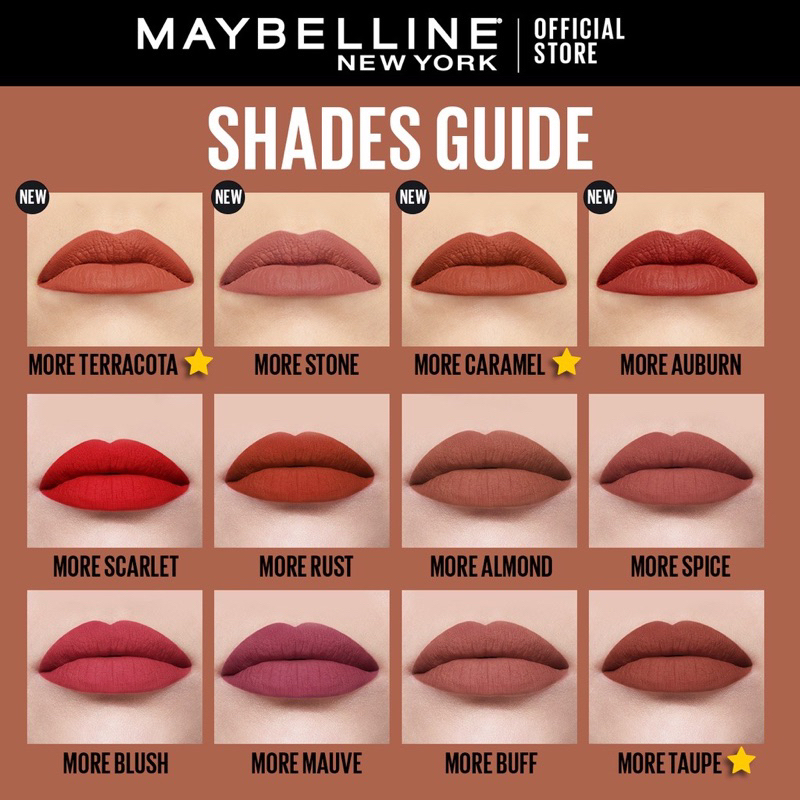 Maybelline Ultimate Slim Lipstick Color Sensational Matte Original BPOM COD Lipstik Lip Stick