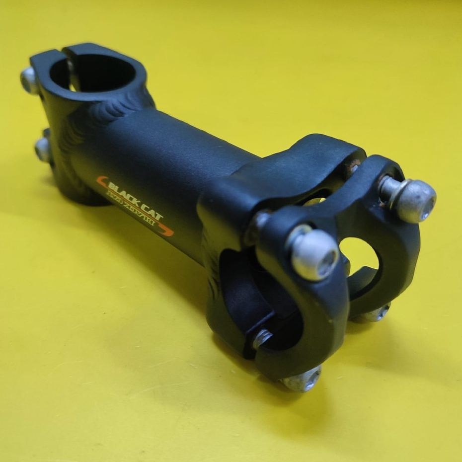 stem black cat stem sepeda 25.4 100mm original stem mtb road seli hybrid minivelo citybike