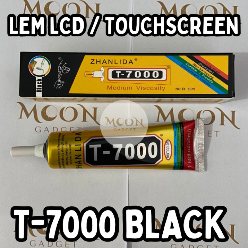 

MOONGADGET | LEM LCD / TOUCHSCREEN T-7000 Multicolor Black / Hitam (50ml)