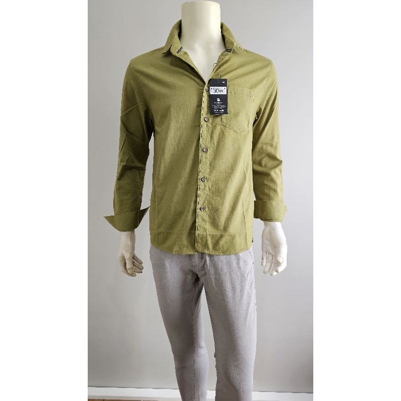 Kemeja Pria Pjg Lee Conti Hijau