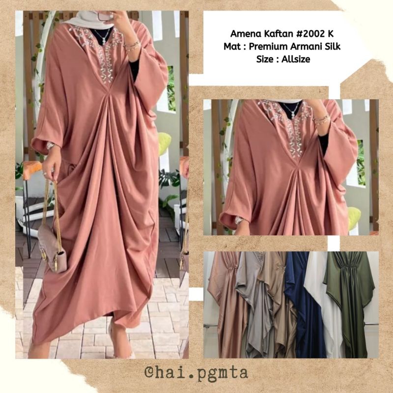 kaftan amena armany silk import premium