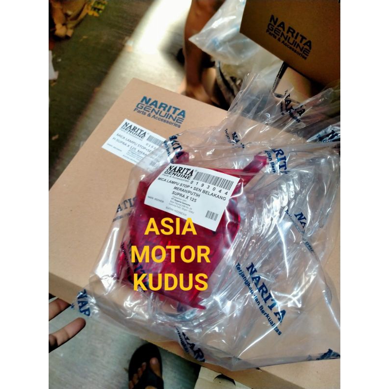 Mica mika kaca stop mika kaca lampu stop cover stoplamp stop lampu belakang Supra x 125