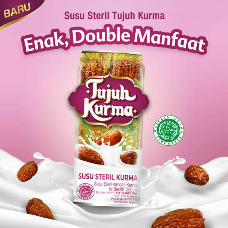 

TUJUH KURMA SUSU STERIL / pcs