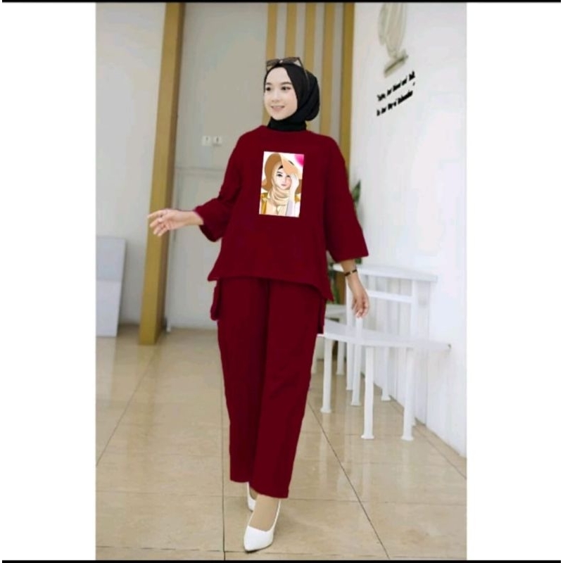 SETELAN WANITA OVERSIZE DTF WOMEN STLYE