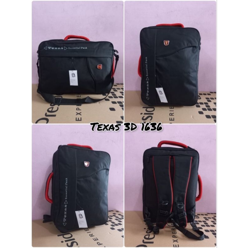 Tas ransel laptop 3in1 polo texas tas ransel sekolah kerja