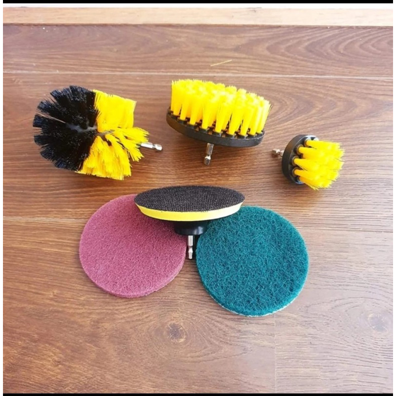 Mata bor sikat pembersih kepala sikat bor listrik cleaning head 6pcs