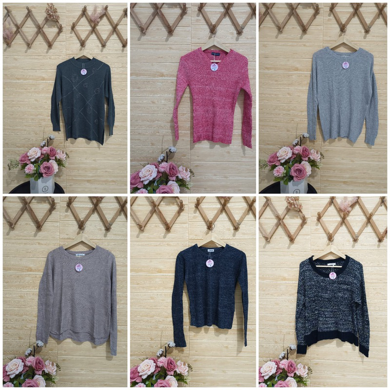 Sweater Rajut / Pakaian Wanita / Sweater wanita Sweater Wanita Rajut Murah/ Sweater Lengan Panjang