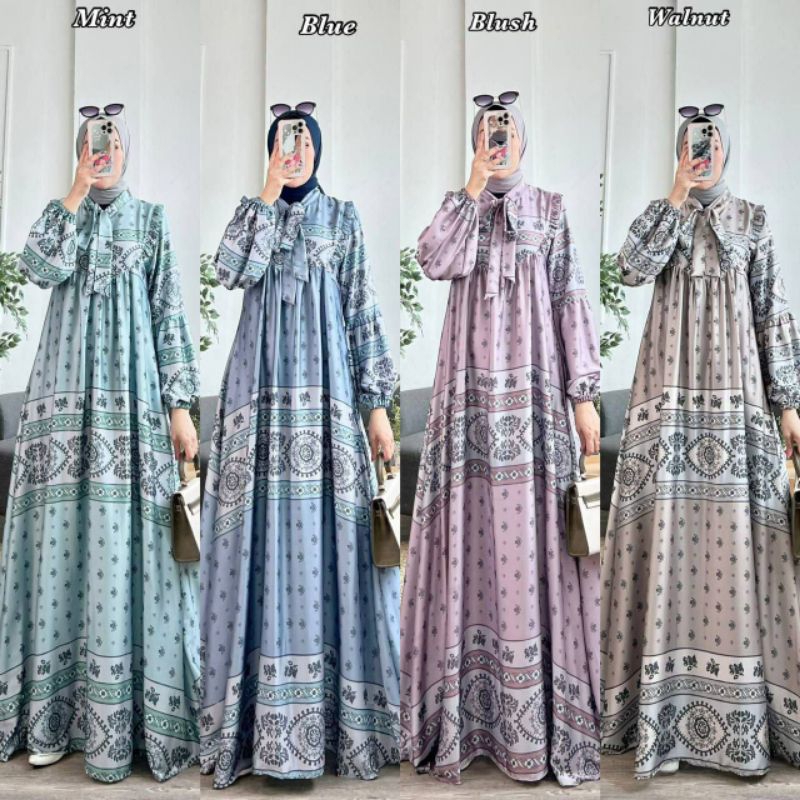 Efelyn dress // dress silk // Dior silk kekinian // dress busui // dress Dior silk // Dior silk term