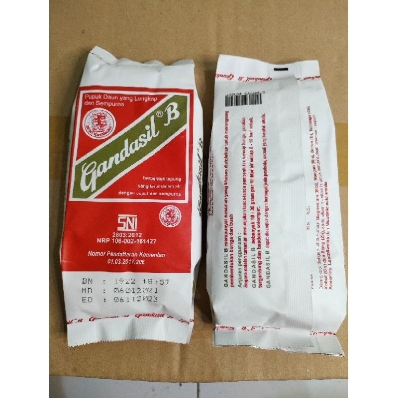 

Gandasil B 500gr Untuk pembuahan Tanaman