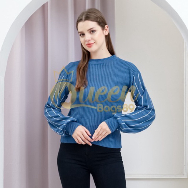 Queenbags89 baju outfit cewek baju atasan wanita baju Rajut Vania Blouse