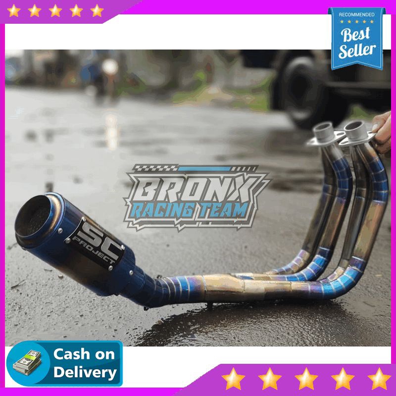 Knalpot Racing SC Project Bluemoon ER6 Model 4 Silinder