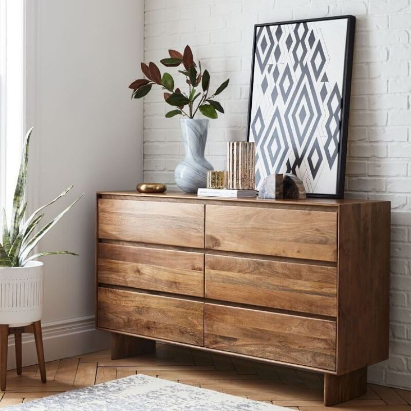 DRAWER 6 LACI KAYU JATI